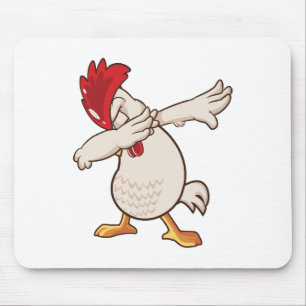 Chicken Dabbing Farmer Dab Dance Mouse Pad
