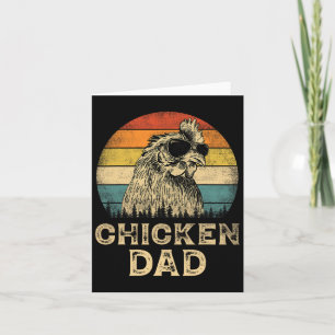 Chicken Dad Chicken Lovers Daddy Father's Day  Card