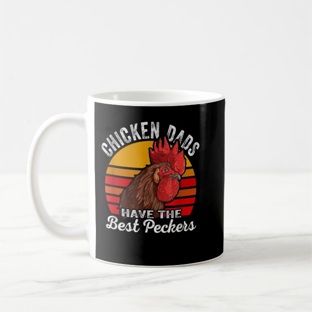 Chicken Dad Like A Regular Dad Farmer Poultry Fath Coffee Mug (Left)