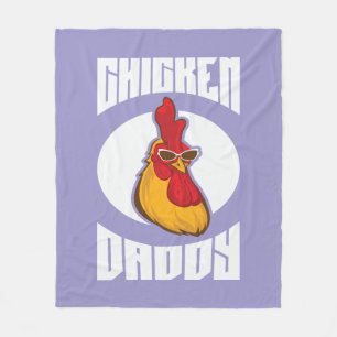 Chicken Daddy Farmed Poultry Fleece Blanket