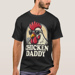 Chicken Daddy Funny Farmer Rooster Vintage T-Shirt