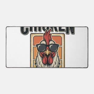 Chicken Daddy Funny Rooster Vintage Vector Shirt_1 Desk Mat