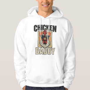 Chicken Daddy Funny Rooster Vintage Vector Shirt_1 Hoodie