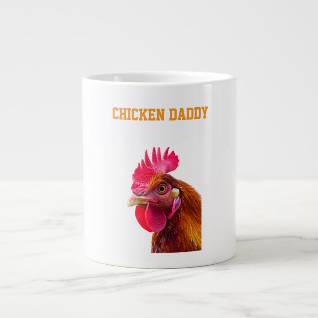 Chicken Daddy Large Coffee Mug (Front)