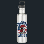 Chicken Daddy Rooster Vintage Patriotic Shirt Desi 710 Ml Water Bottle<br><div class="desc">Chicken Daddy Rooster Vintage Patriotic Shirt Design_2</div>