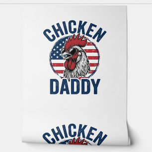 Chicken Daddy Rooster Vintage Patriotic Shirt Desi Wallpaper