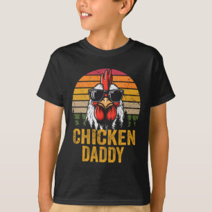 Chicken Daddy Vintage Funny Farmer Chickens Father T-Shirt
