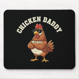 Chicken Daddy Vintage Poultry Farmer Funny Fathers Mouse Pad