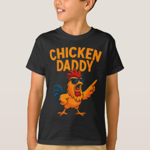 Chicken Daddy Vintage Poultry Farmer Funny Fathers T-Shirt