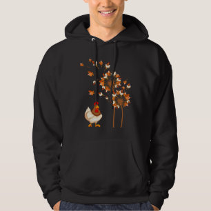 Chicken Dandelion Flower Chicken Hoodie