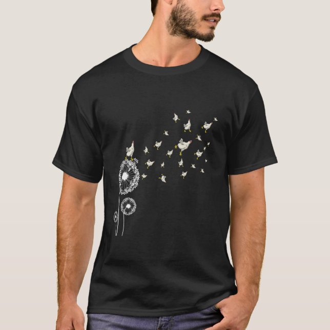 Chicken Dandelion T-Shirt (Front)