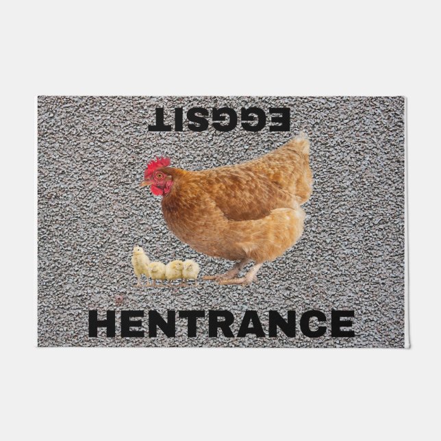 chicken, doormat, entrance, rug,  doormat (Front)