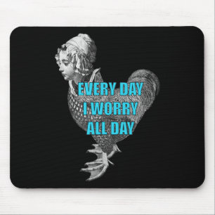 Chicken Duck Woman Thing Bushes Of Love Worry All Mouse Pad