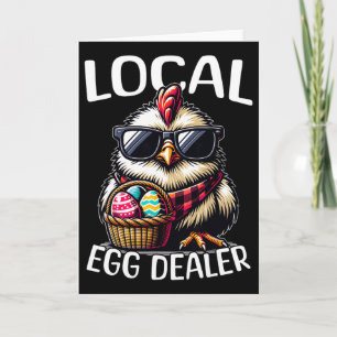 Chicken Easter Chicken Local Egg Dealer  Card