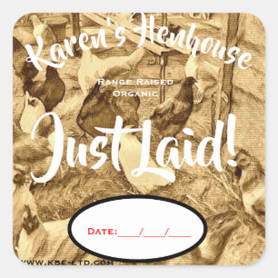 CHICKEN EGG CARTON LABEL