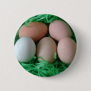 Chicken Eggs 6 Cm Round Badge