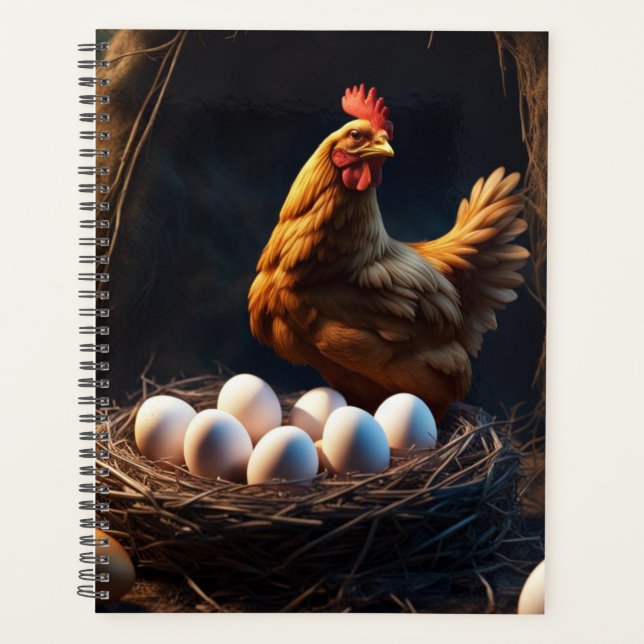 Chicken Eggs Calendar Planner (Front)