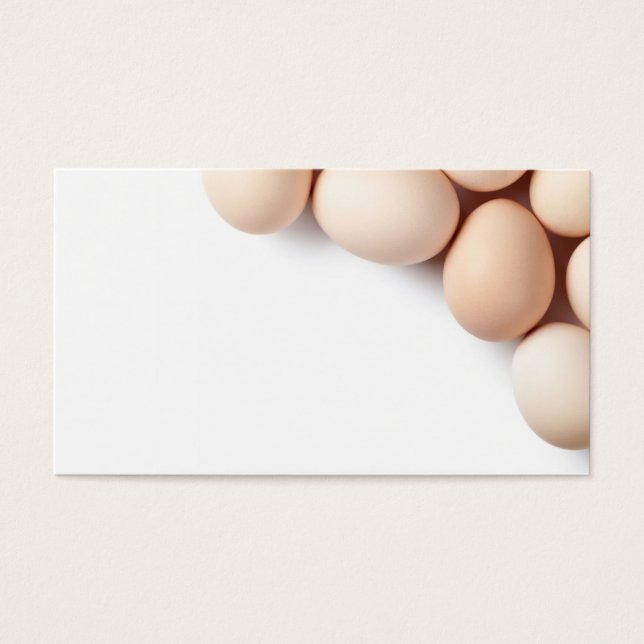 Chicken Eggs On White Background (Front)