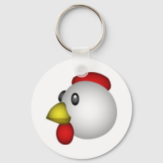 Chicken - Emoji Key Ring (Front)
