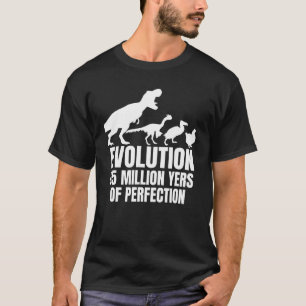Chicken Evolution Farmer Dinosaur T-Rex Hen T-Shirt