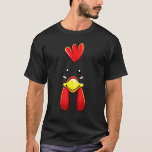 Chicken Face Costume Hen Chick Kids Adults T-Shirt