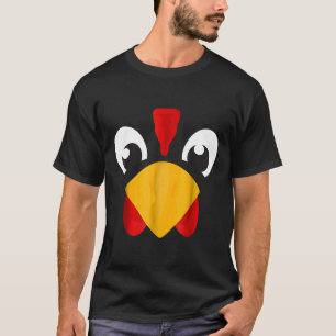 Chicken Face Cute Kids Halloween Costume Animal T-Shirt