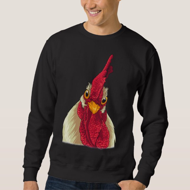 Chicken Face D Sweatshirt (Front)