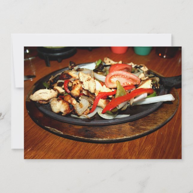 Chicken Fajitas Invitation (Front)