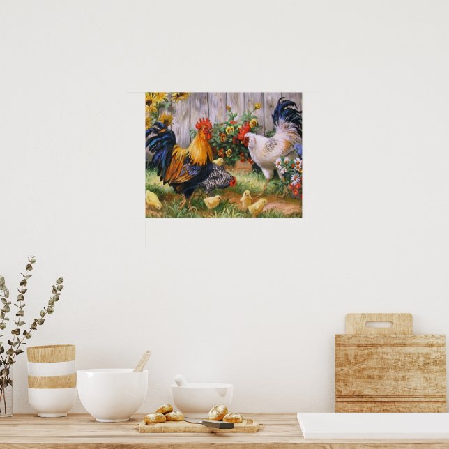 Chicken Family Poster (Kitchen)