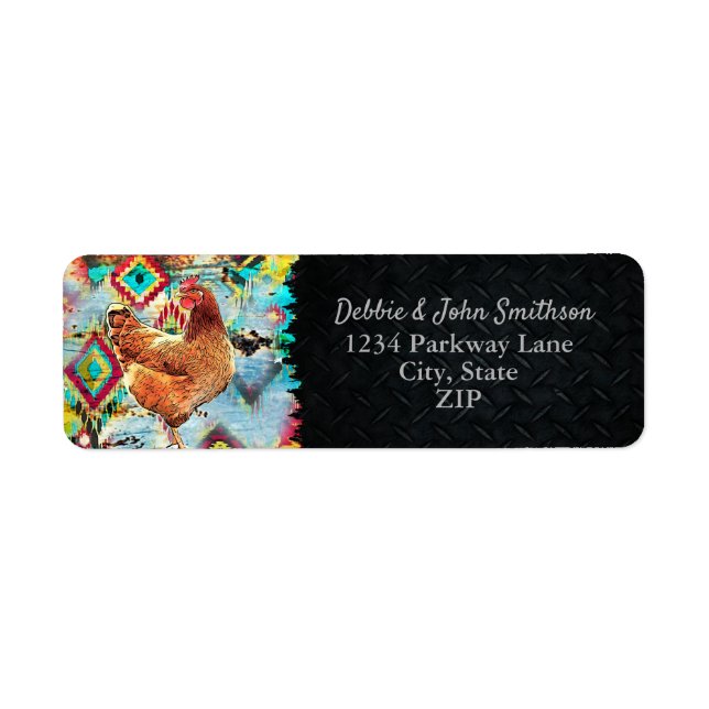 Chicken Farm Free Range Hobby Farm Western Address (Front)