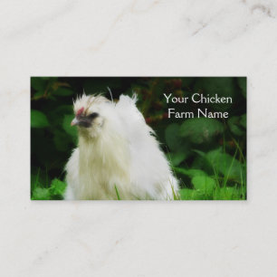 Chicken Farm Free Range Layer or Poultry Bird Business Card