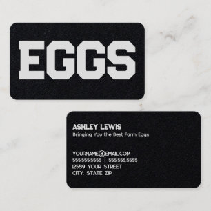 Chicken Farm Fresh Eggs Business Card