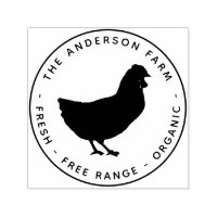 Chicken Farm Hen Small Business Fresh Eggs Round  