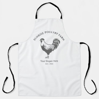 Chicken Farm House All-Over Print Apron