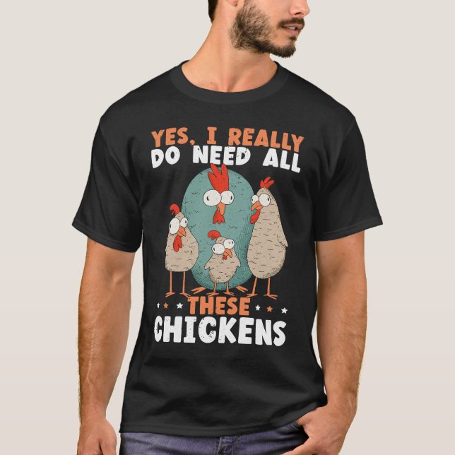 Chicken Farmer Chicken Whisper Farm Animal Poultry T-Shirt (Front)