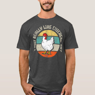 Chicken Farmer Farming Poultry Retro Gift T-Shirt