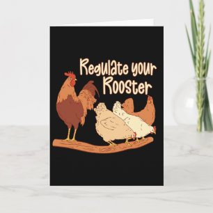Chicken Farmer Feminist Quote Women Regulate Your  Card