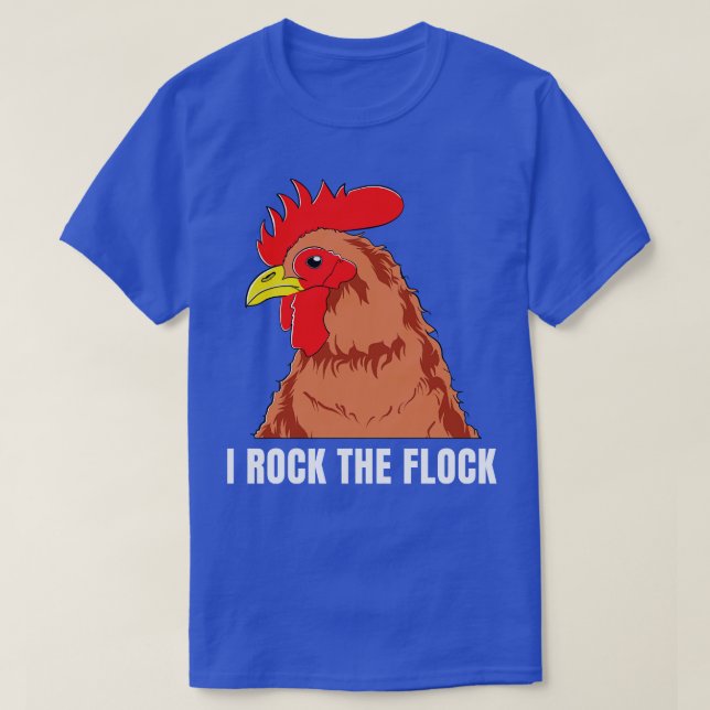 Chicken Farmer Funny Backyard Chicken Farmer Flock T-Shirt (Design Front)