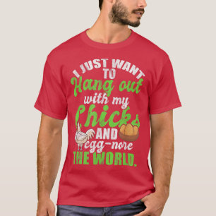 Chicken Farmer Grower Backyard Flock Egg Hen  T-Shirt