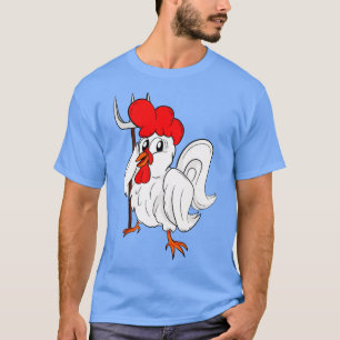 Chicken Farmer toon Rooster Life on Farm T-Shirt
