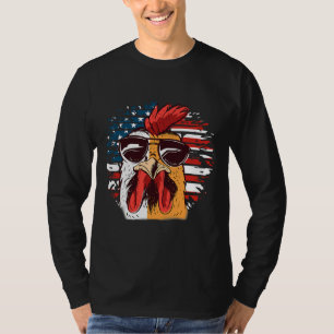 Chicken Farmers Lovers Rooster Usa   T-Shirt