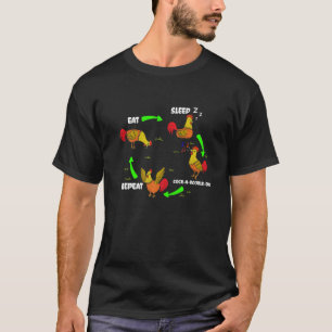 Chicken Farming Chicken Poultry Agriculture Roost T-Shirt