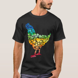 Chicken Farming Hen Of Hearts Chicken T-Shirt