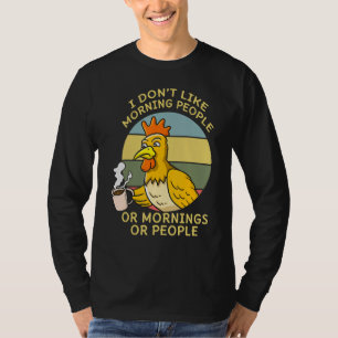 Chicken Farming Life Poultry Egg Coffee Whispere T-Shirt