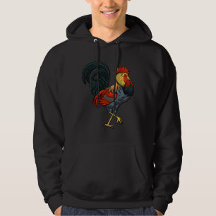 Chicken Farming Rooster Chicken Farmer Hoodie