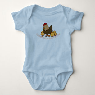 "Chicken Feathers" Baby Bodysuit