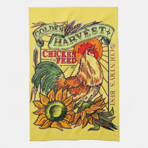 "Chicken Feed" Tea Towel