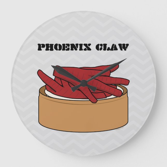 Chicken Feet Dim Sum Chinese Phoenix Claw steamed Large Clock (Front)