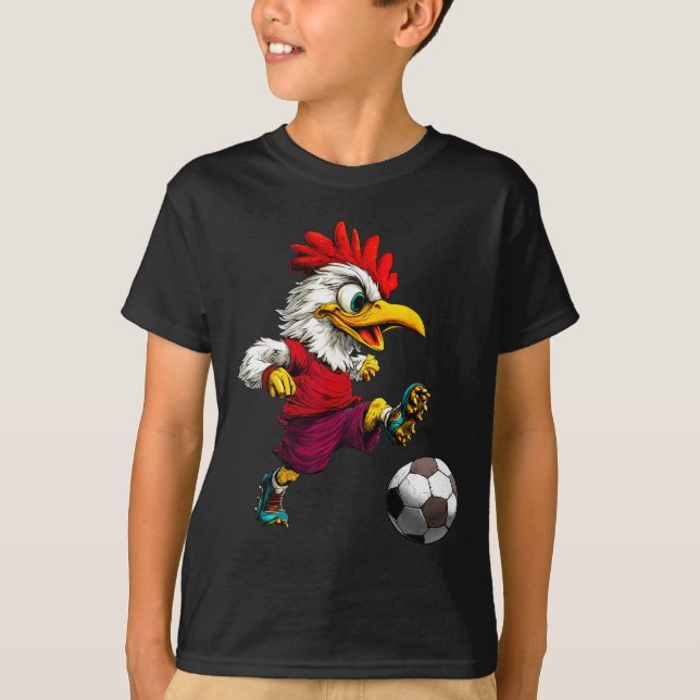 Chicken Footballer  T-Shirt (Front)