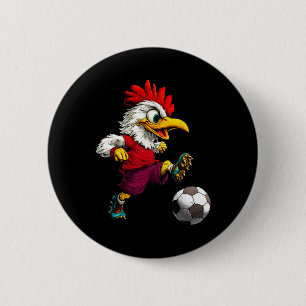 Chicken Footller 6 Cm Round Badge